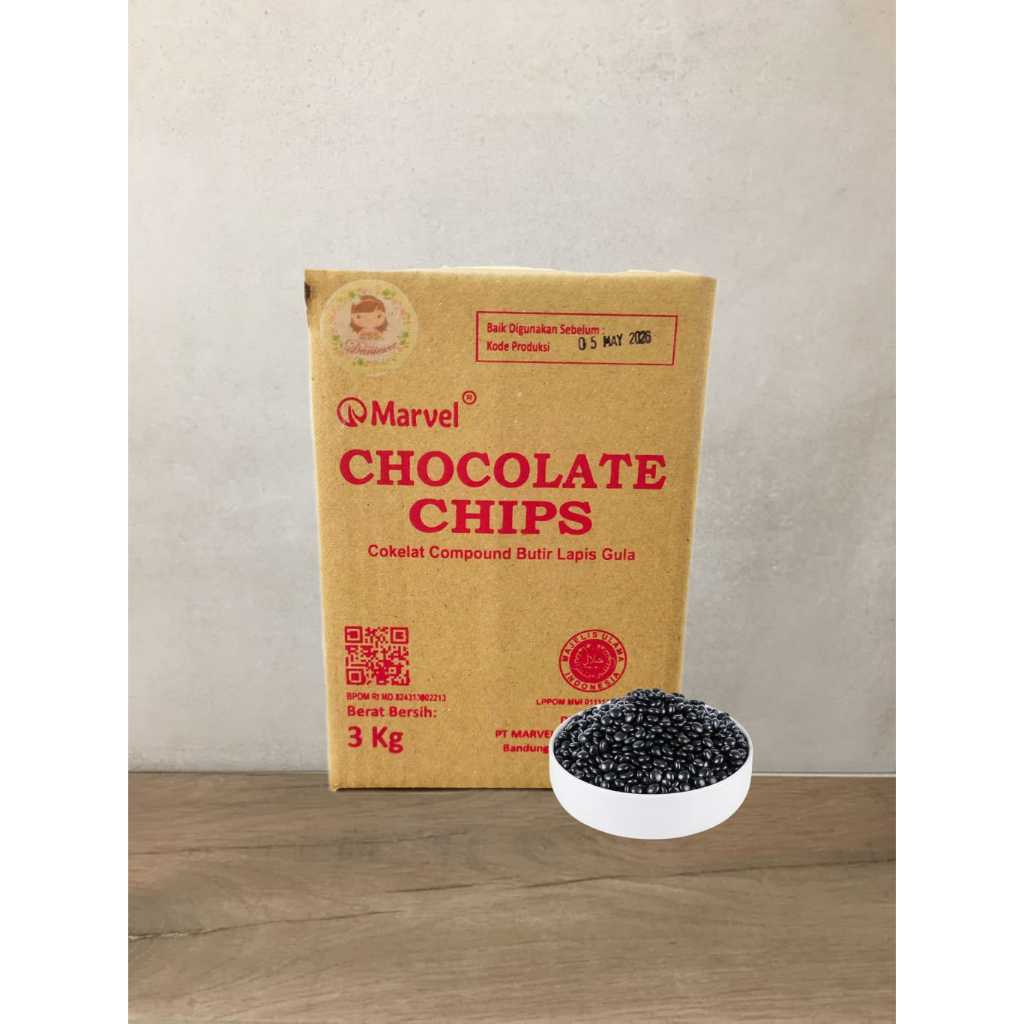 

.3Kg Coklat Scandia Choco Chip Chocolate bahan kue coklat baking ( DS Bgr )
