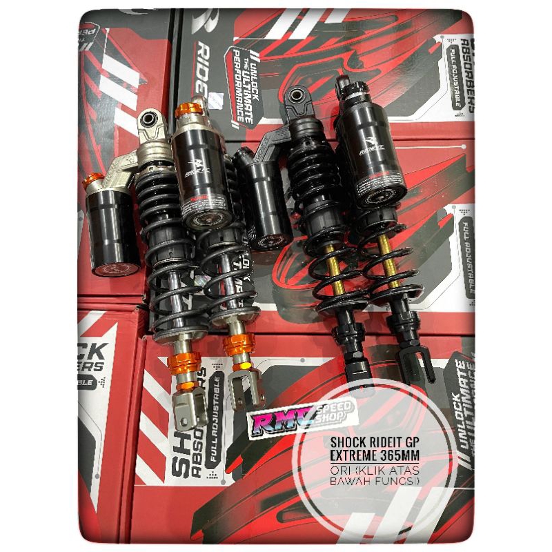 Shock rideit gp extreme Pcx 160 ukuran 365mm original ride it 100% / Shock ride it GP extreme PCX 16