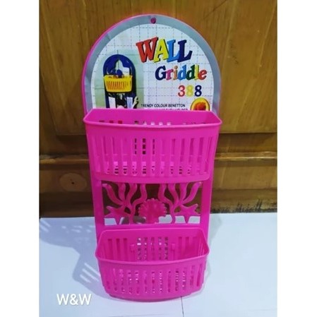 Rak Kamar Mandi Plastik / Rak Sabun 2 Susun