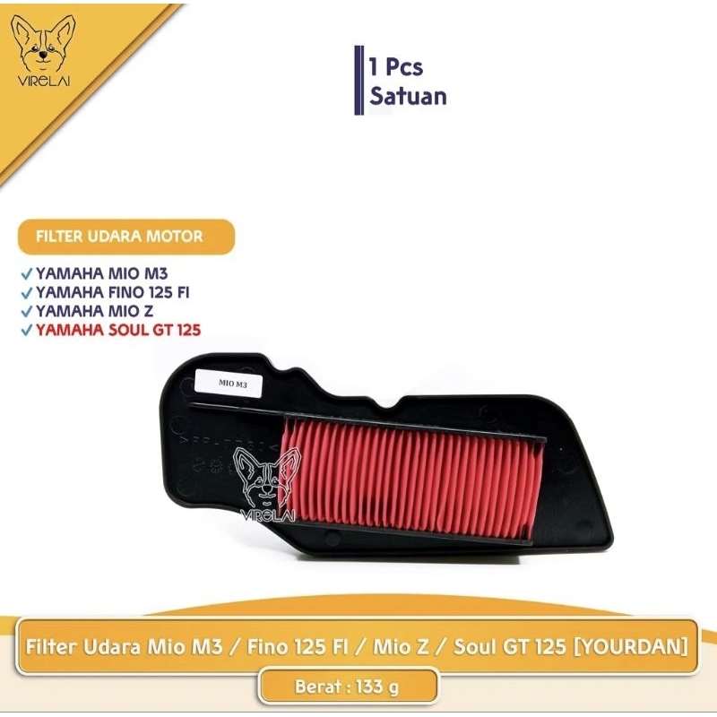 FILTER UDARA SARINGAN UDARA MIO M3, MIO GT, MIO SOUL, MIO Z ORIGINAL