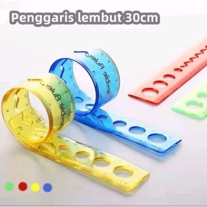 

pengaris garisan lentur/lembut 30 cm pengaris lentur serba guna per pcs
