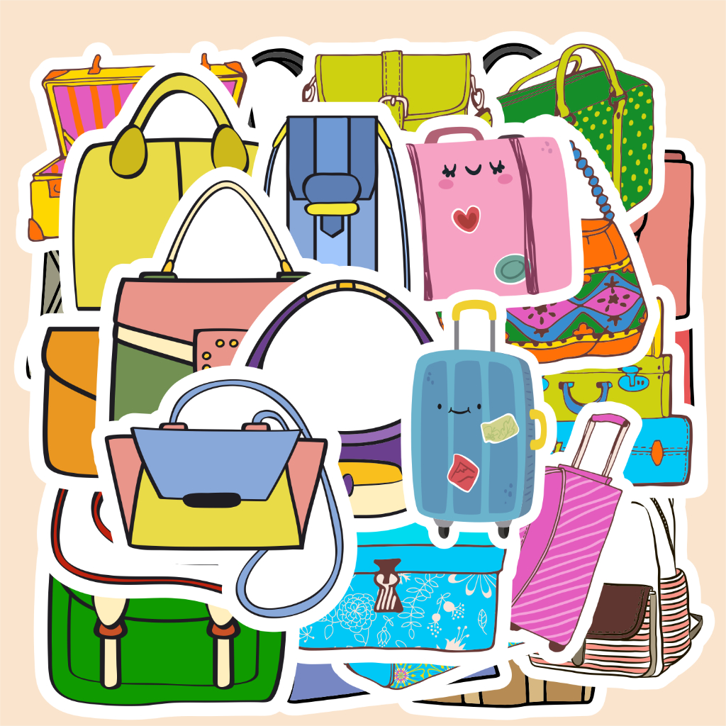 

( 50 pcs )BAG - cute /random satuan//bisa cutting/label buku