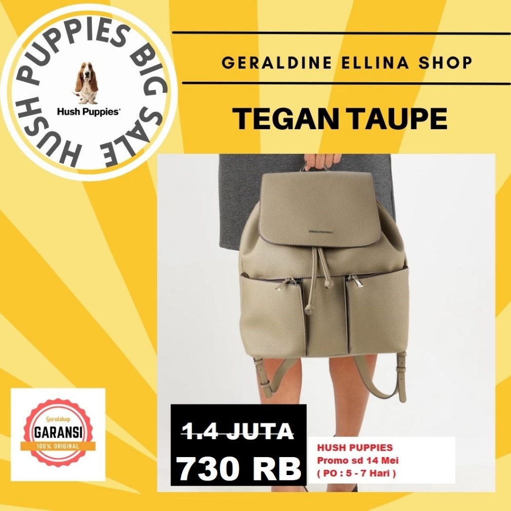 Tas Ransel Backpack Wanita Hush Puppies Original SALE seri TEGAN