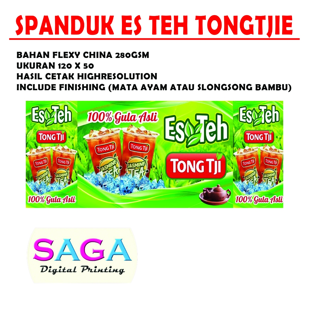 Spanduk Es Teh Custom / Banner Es Teh
