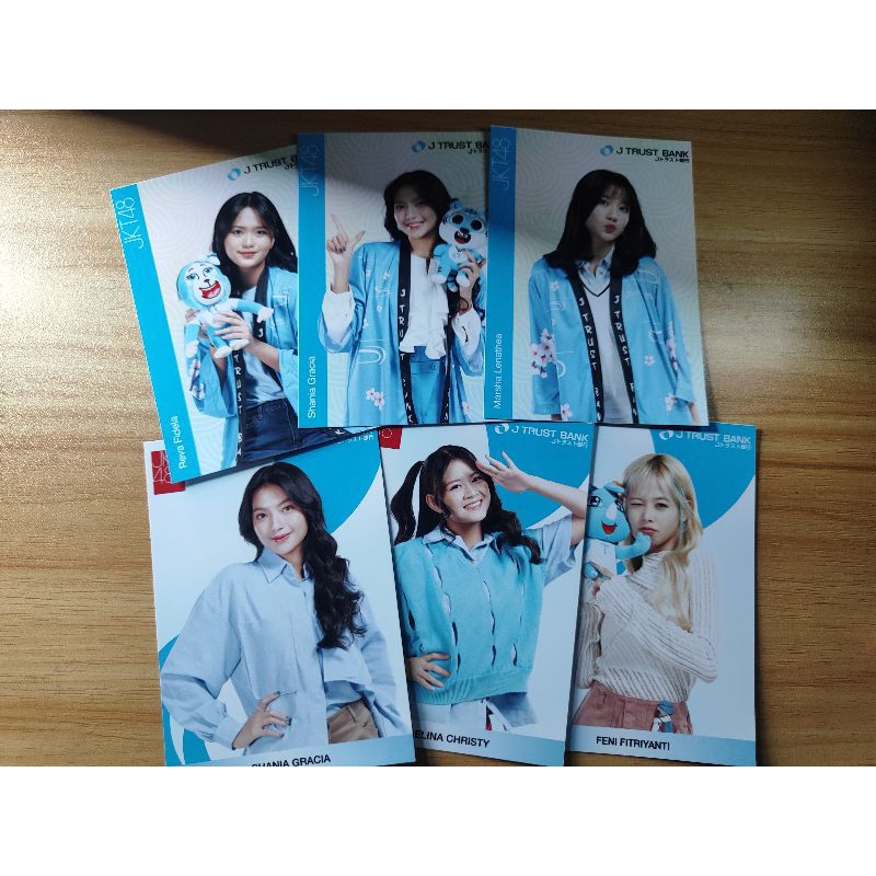 Photopack Jtrust Bank JKT48, Shani, Gracia, Zee, Adel, Marsha, Christy, Feni, Produk Original