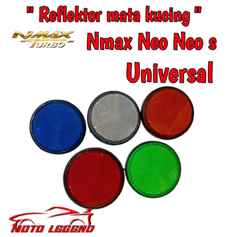 Reflektor mata kucing Motor mobil sepeda Universal model bulat