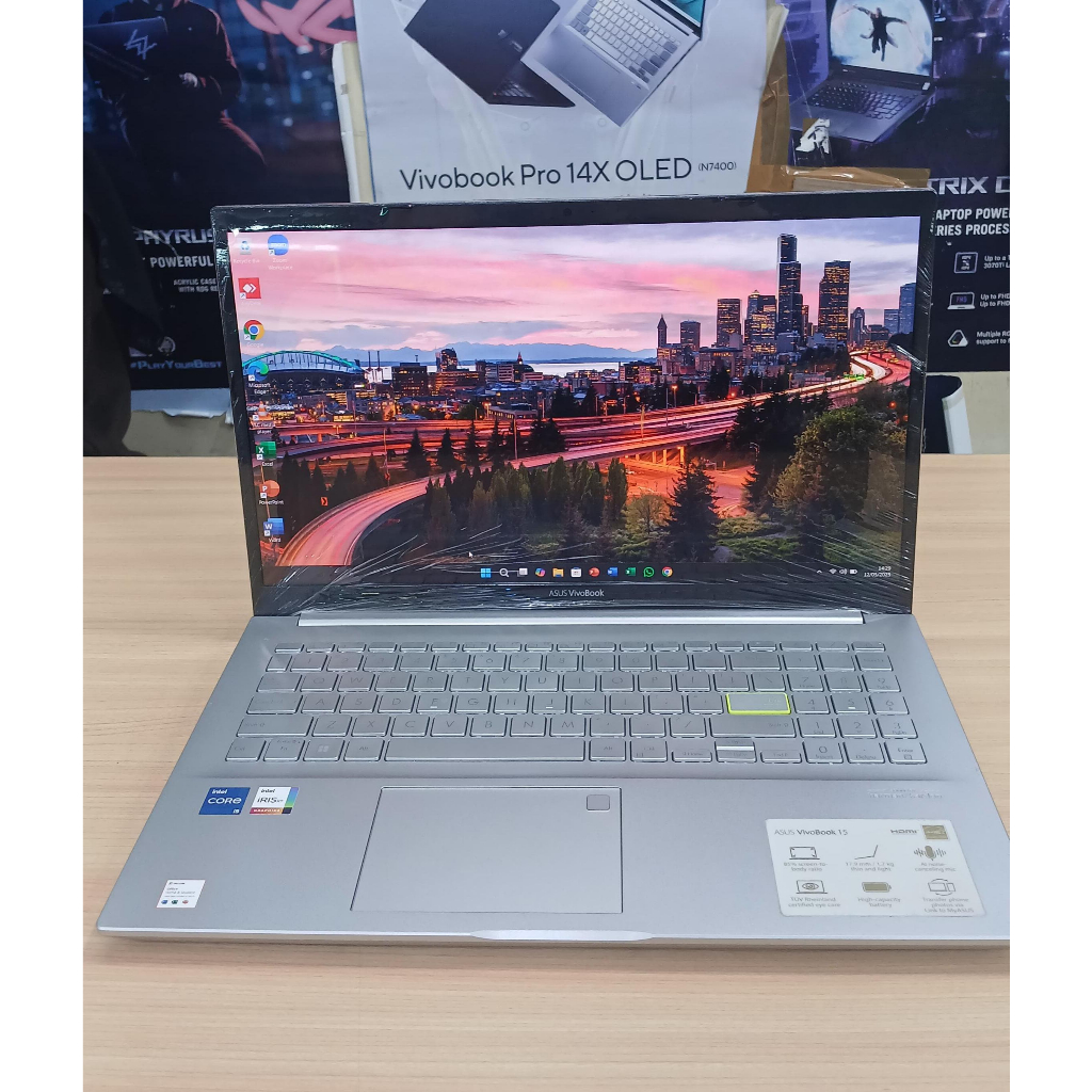 ASUS VIVOBOOK 15 K513E  INTEL CORE I5-1135G7 RAM 8GB SSD 256GB  WIN 11 + OFFICE 2024 14"FHD SECOND