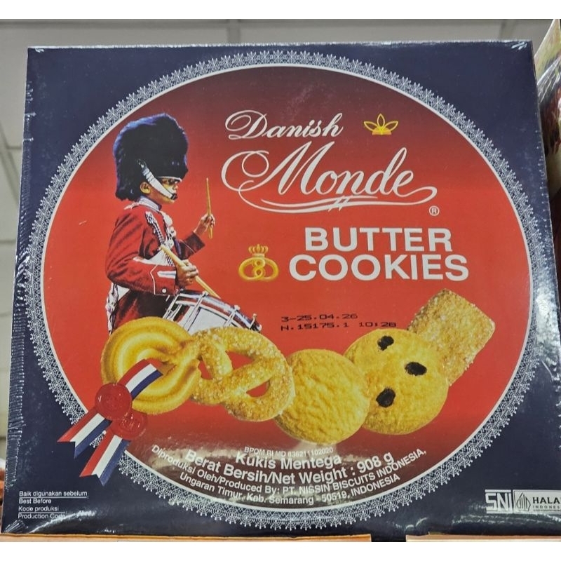 

Monde Butter Cookies 908g Kaleng