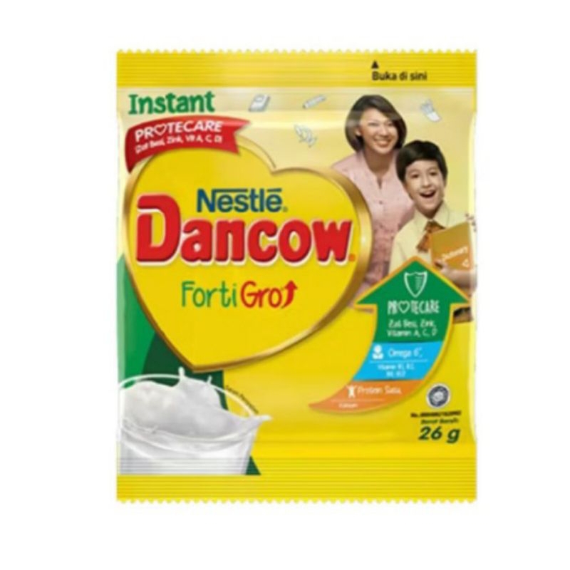 

SUSU BUBUK DANCOW FORTIGRO INSTANT SACHET 26 GR (1 sachet)