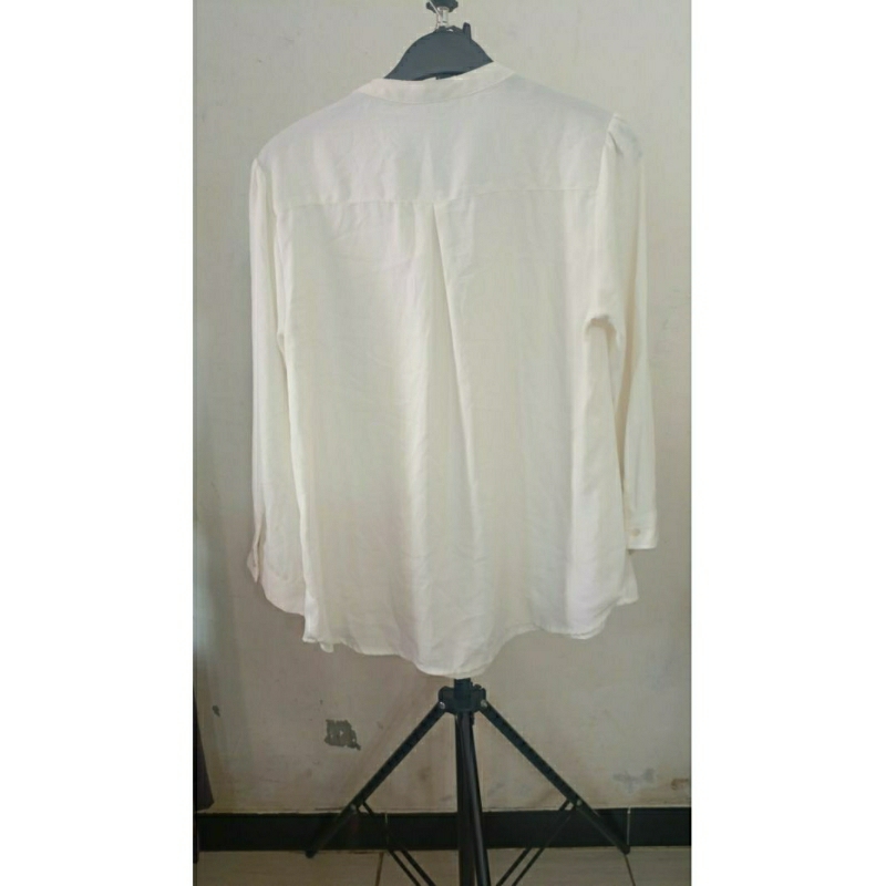 blouse sifon putih no 35