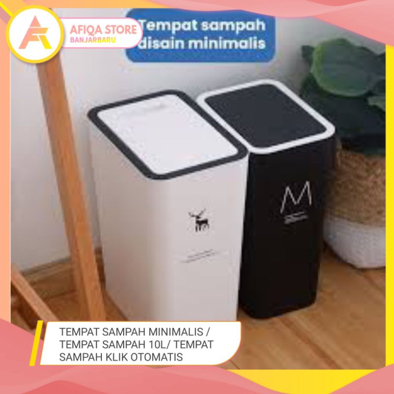 Tempat sampah minimalis / tempat sampah 10L/ tempat sampah klik otomatis