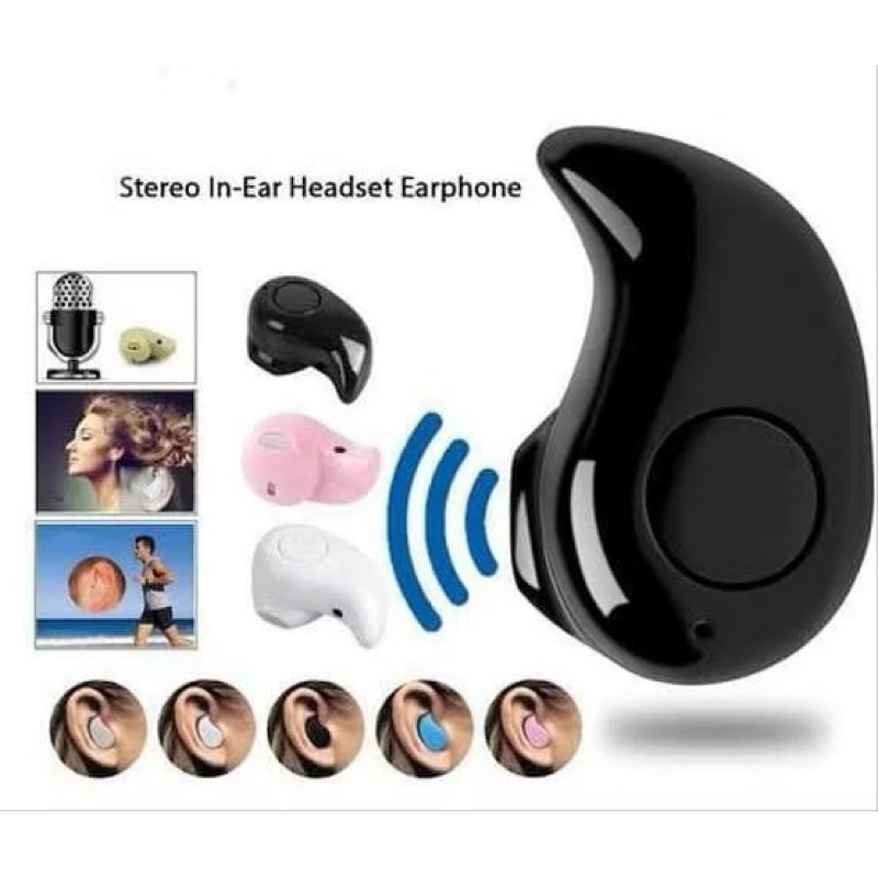 TWS Handsfree Headset Earphone Bluetooth Wireless Keong S-350 + Kabel Charger