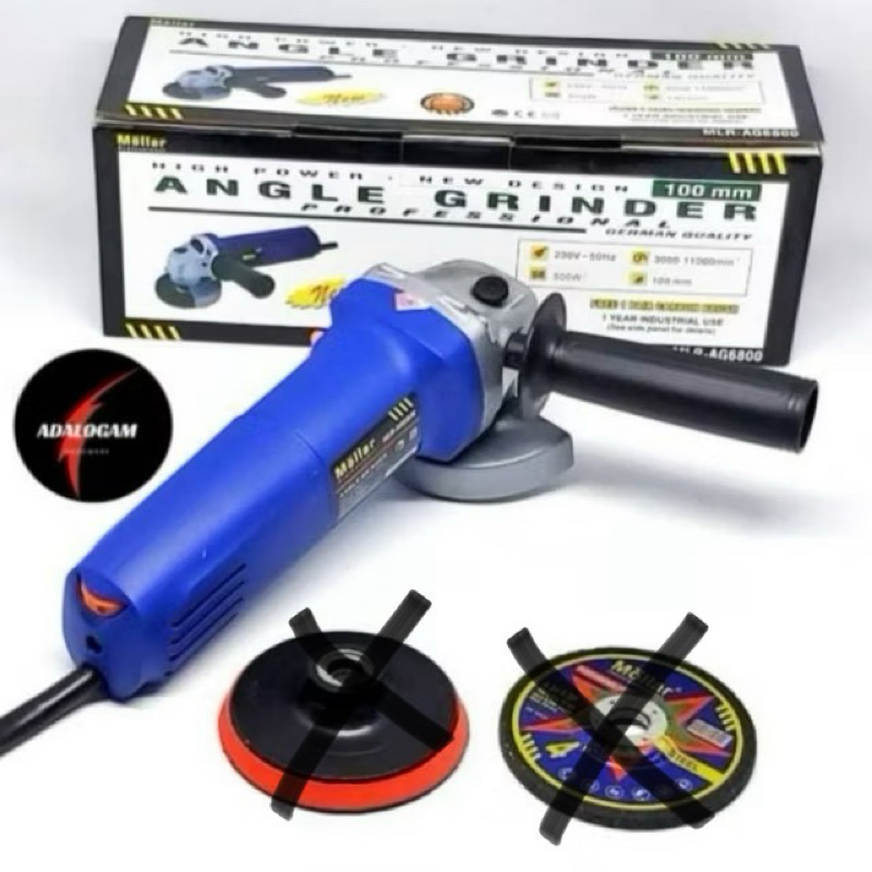 Mesin Gerinda Tangan MOLLAR AG6800 Variable Speed Poles