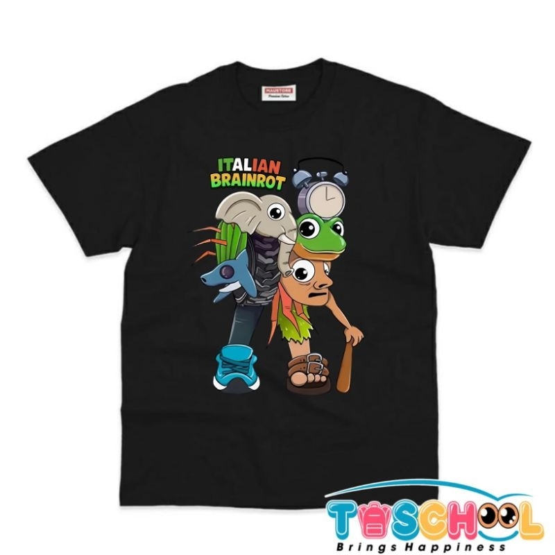 BAJU ANAK KAOS ANAK ANOMALI TRIPA TROPA TRALALA KAWAII TUNG TUNG TUNG SAHUR ITALIAN BRAINROT