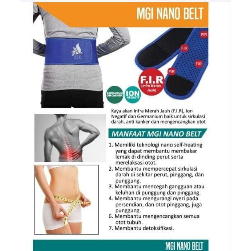 MGI NANO BELT BANYAK MANFAAT UNTUK KESEHATAN ORIGINAL 1000%