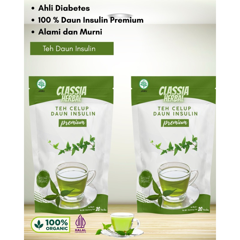 

Teh daun insuline Classia Herbal 2 pcs Bundling