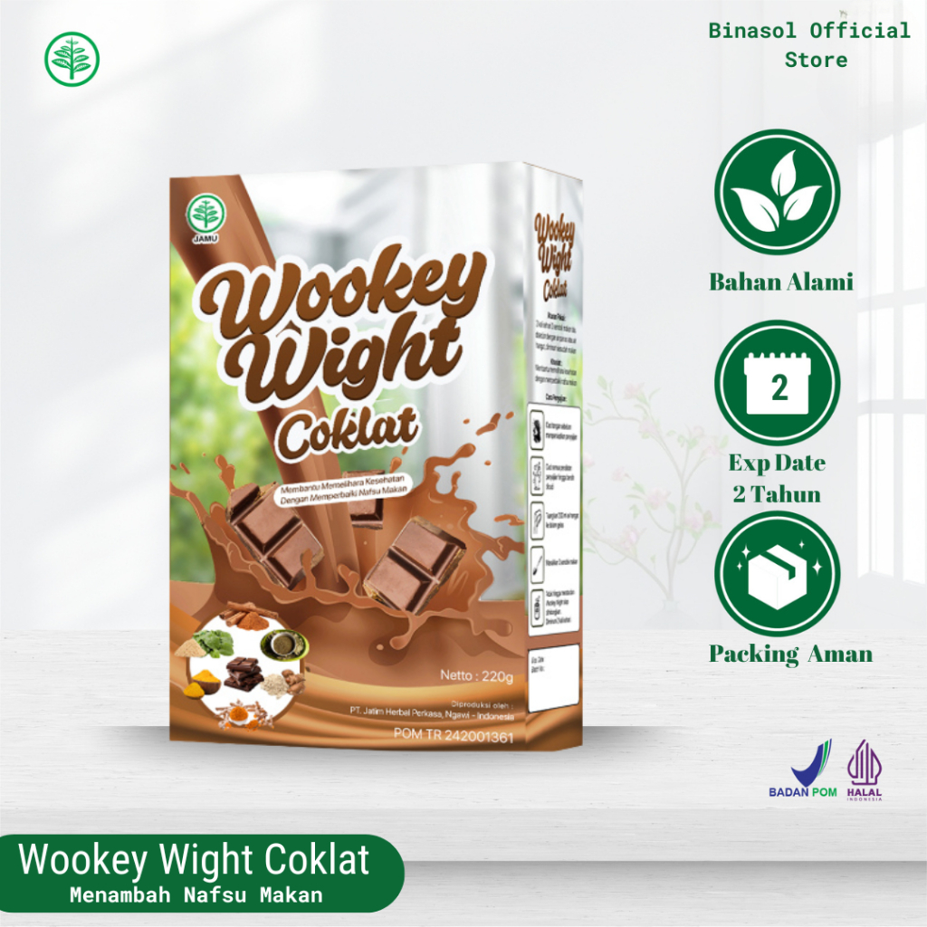 

Susu Penambah Nafsu Makan Rasa Coklat - 220gram Woo Key
