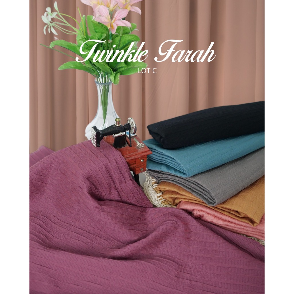 Alitextile 0,5 meter Twinkle farah ( Rinjenna) LOT C //Harga 1/2 Meter/blouse tunik dress