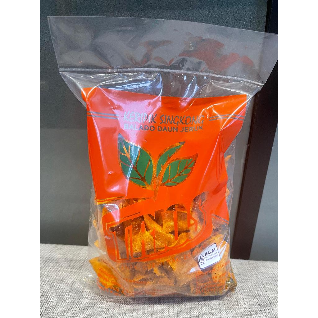 

KRIPIK TRIOS PEDAS DAUN JERUK KEMASAN 100gr