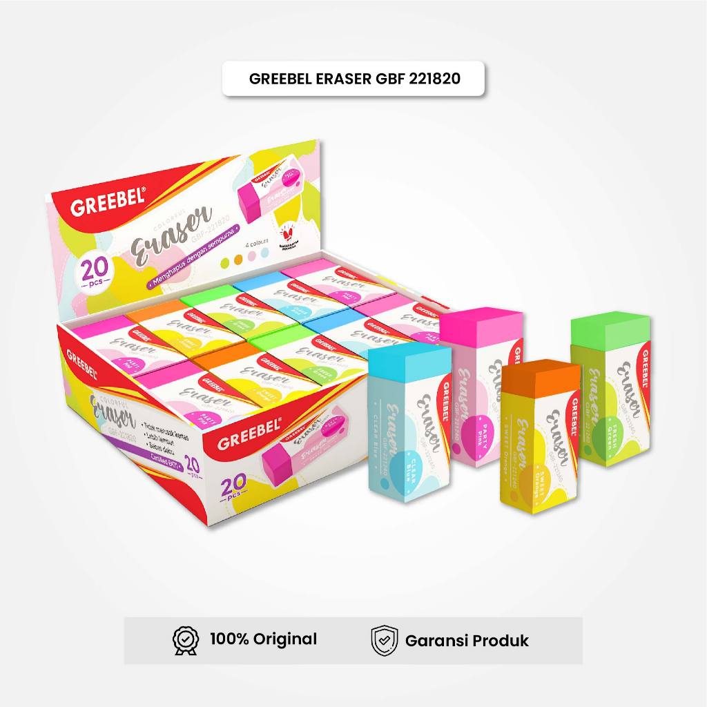 

Eraser Stip Hapusan GREEBEL (GBF-221820) / Penghapus Pensil