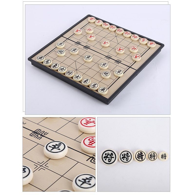 20*20cm Papan Catur China Magnet Mini Portabel Papan Catur Cina Mini Magnet Dengan Bidak Catur