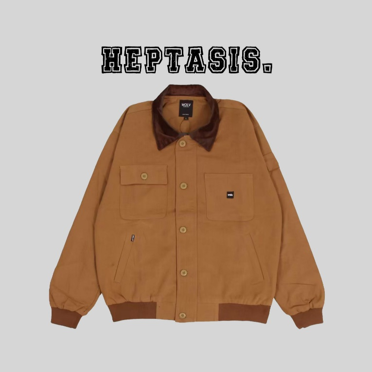 Wolv Aero Flight Jacket Vintage Pilot Corduroy