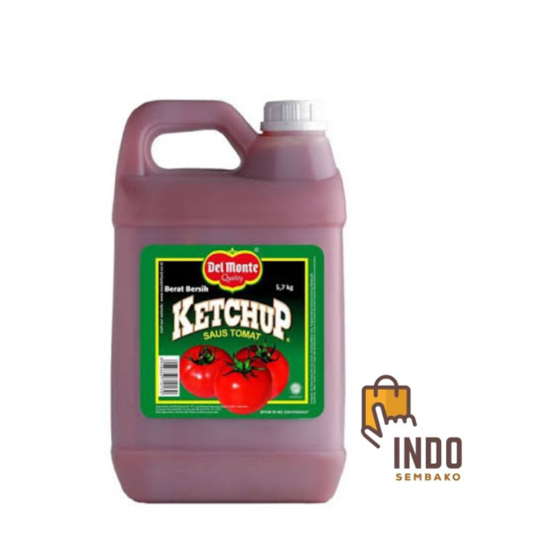 

Del Monte Saos Tomat Jerigen 5.7 Kg / Delmonte Tomat Galon / Saus Delmonte Jerigen