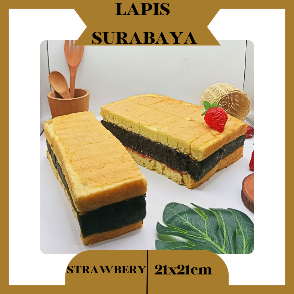 

NOB Kue Lapis Surabaya Bolu Lapis Spikoe / Kue Bolu Panggang Selai Strawberry