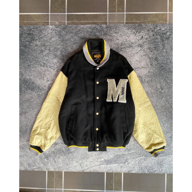 Varsity wol leather Malts Logo towel M Authentic