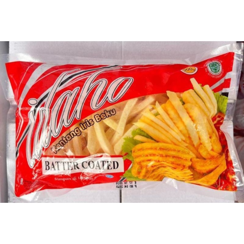 

idaho batter coated 1kg / kentang beku