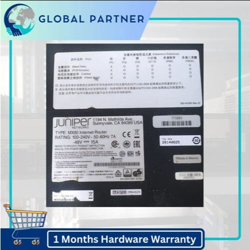 JUNIPER ROUTER MX80-AC 2 MIC SLOTS
