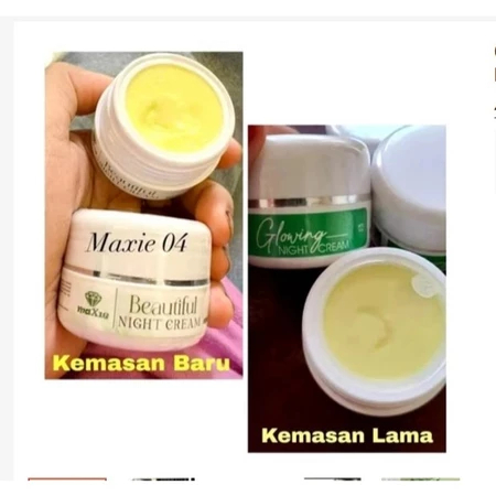 Cream Flek Maxie Glow kemasan lama & baru