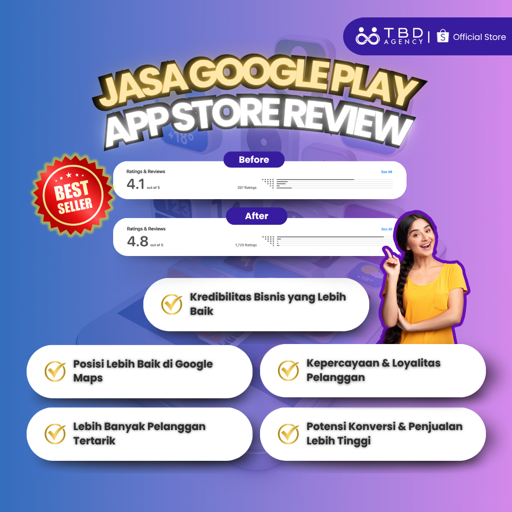 Jasa Google Play/Playstore & App Store Review - TBD Agency