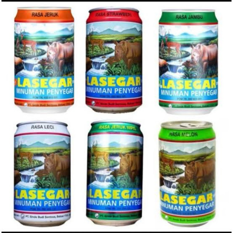 

Lasegar Minuman Penyegar rasa jeruk, strawberry, jambu, melon, jeruk nipis, leci 320 ml
