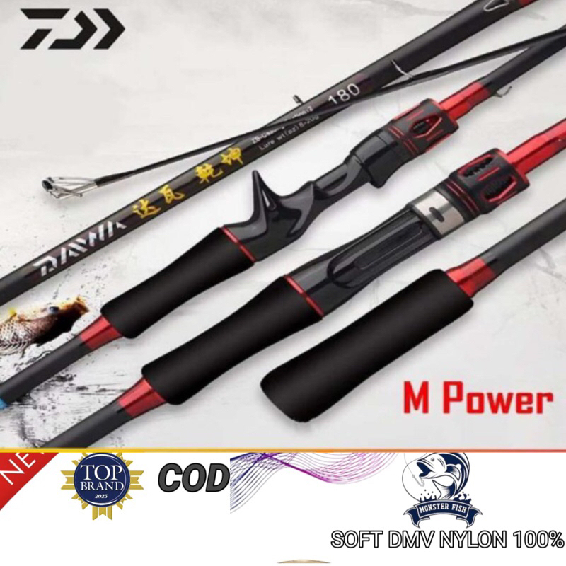 joran DAIWA full carbon lentur kuat dan tingan