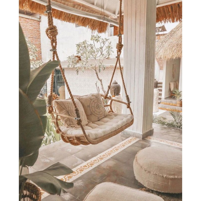 CANA Rattan Hanging Chair/ Kursi rotan gantung / kursi ayun/ kursi baca/ kursi santai gantung