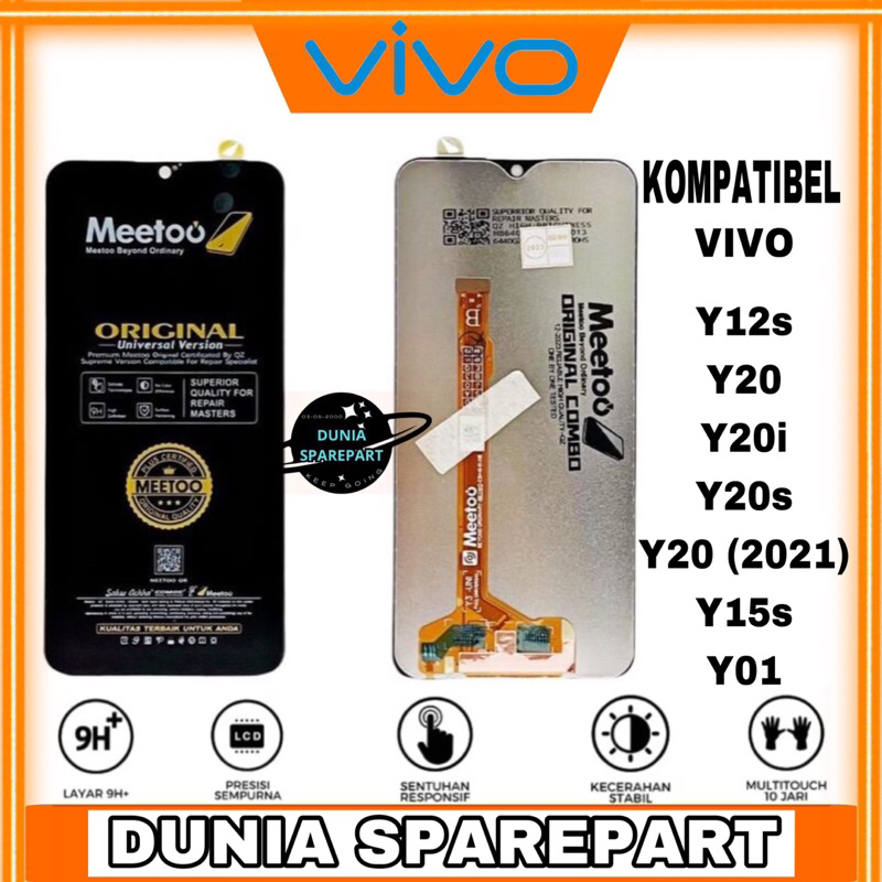 LCD Touchscreen VIVO Y12s / Y20 / Y20i / Y20s / Y15s / Y01 - LCD TOUCHSCREEN VIVO - Complete Fullset