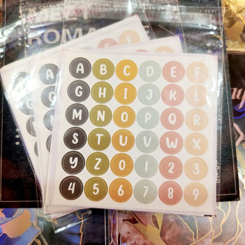 

SERBA 2 RIBU!! STICKER ALPHABET PASTEL MURAH MERIAH!