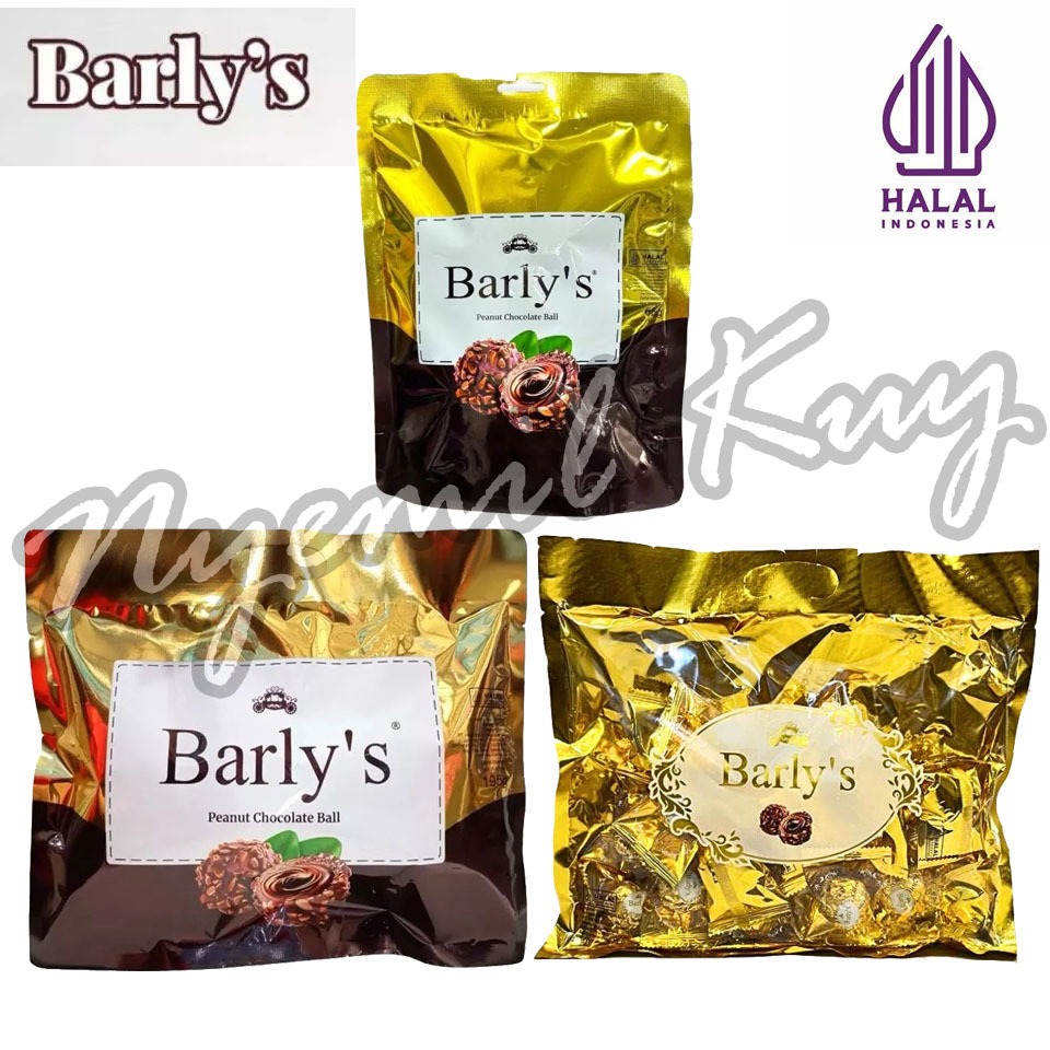 

Barly's Peanut Chocolate Ball Premium - Cokelat Bulat dilapisi Kacang Tanah - Wafer Coklat Imitasi dengan Kacang 65-221g
