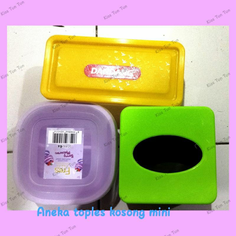 Aneka toples kosong mini bekas snack dll