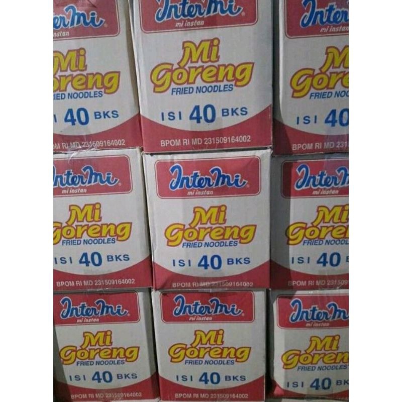 

isi (40 bngkus) INTERMIE mie goreng instan noodles 60 gram