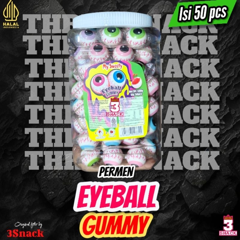 

1 TOPLES PERMEN LUNAK EYEBALL GUMMY ISI 50