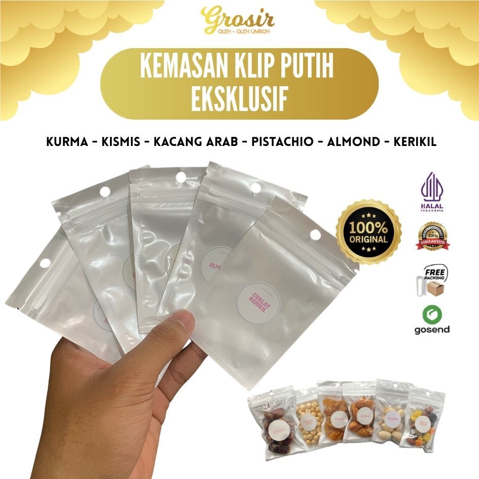 

Kemasan Oleh Oleh Haji dan Umroh Klip Putih Eksklusif