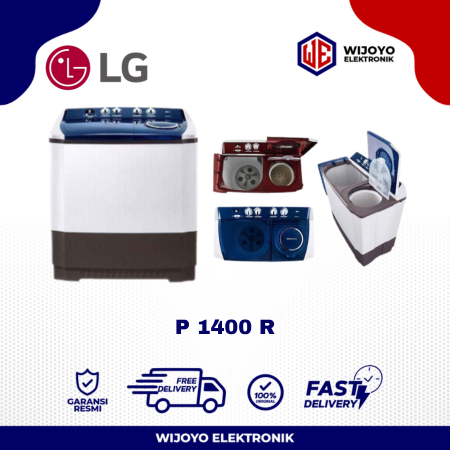 MESIN CUCI LG WP 1400 R 14KG 2 TABUNG 1400R LOW WATT
