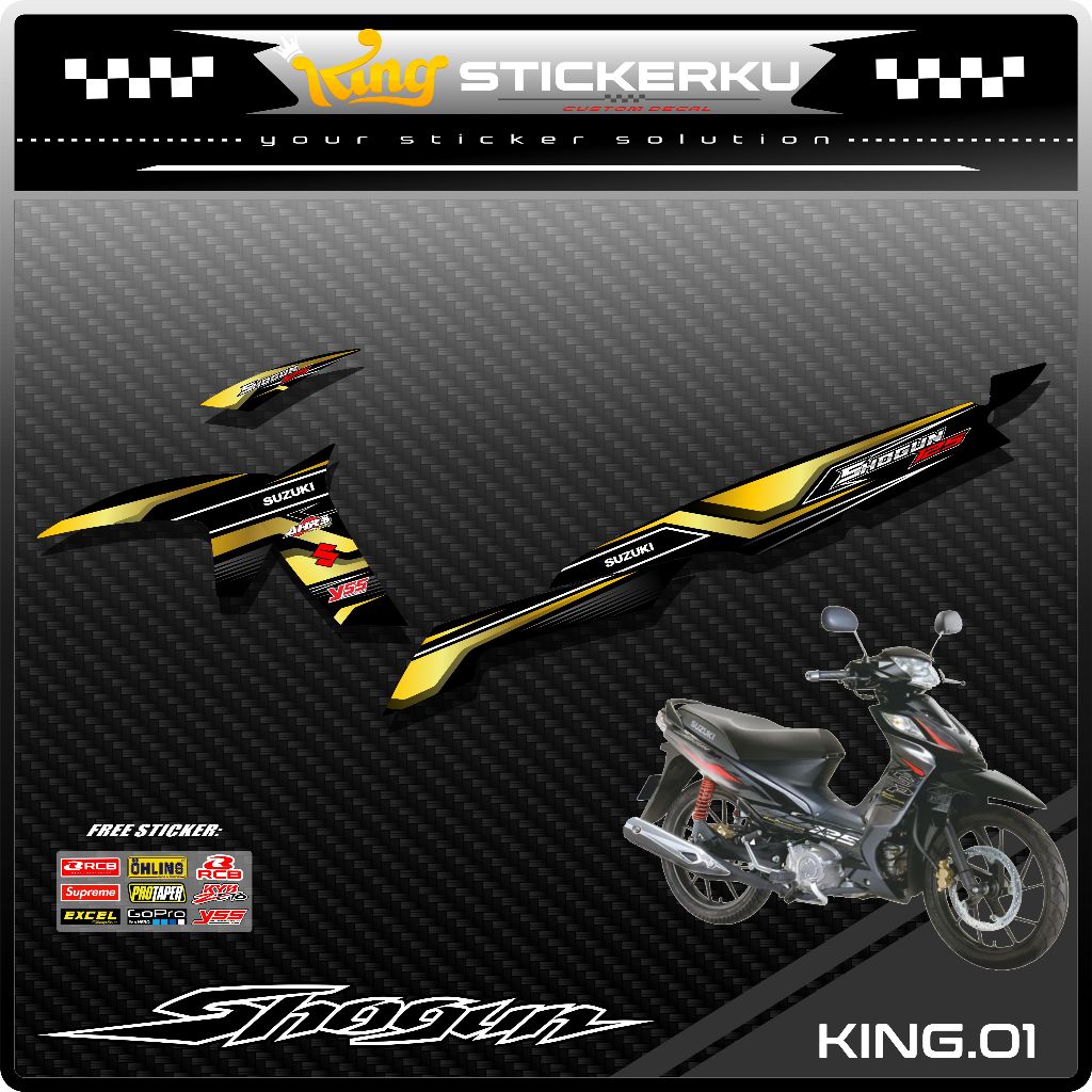Sticker Striping Variasi Suzuki Shogun SP 125 Robot - Stiker Striping Motor Shogun SP 125. KS.01