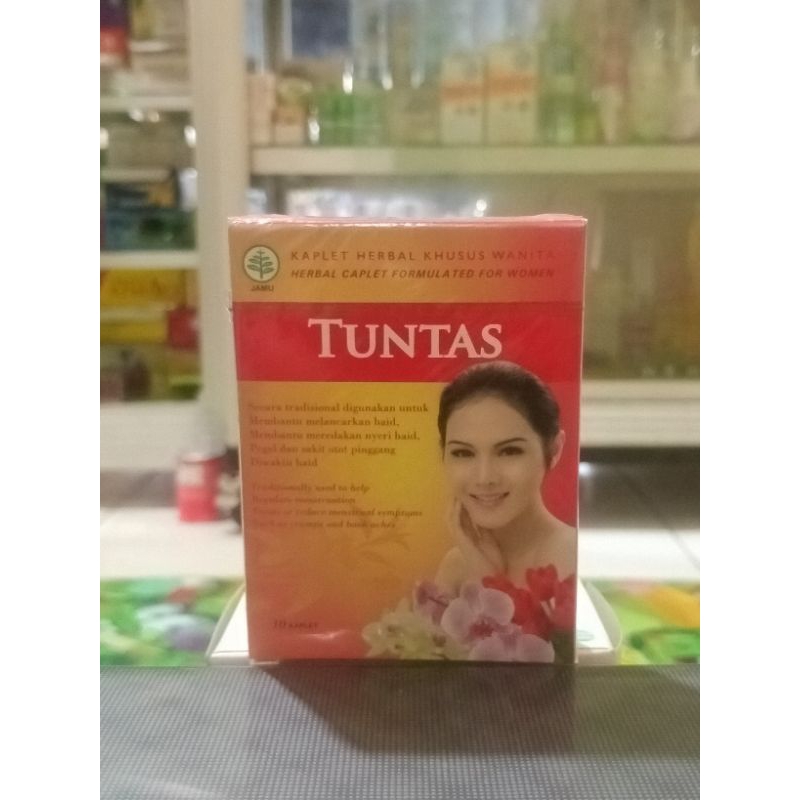 Tuntas Strip 10 Kaplet / Melancarkan Haid / Meredakan Nyeri Haid / Pil Tuntas