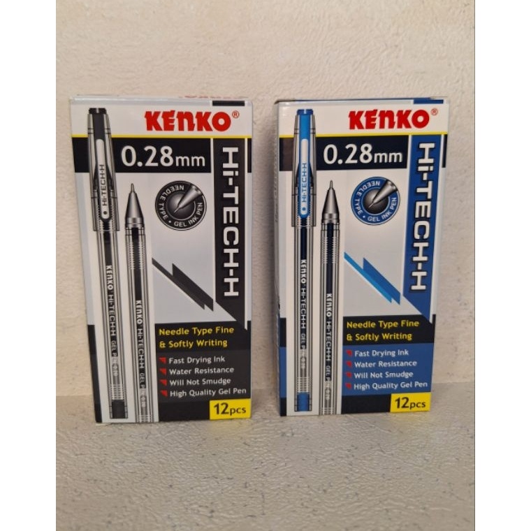 

KODE U19N Pulpen HiTechH Kenko 28mm HitamBiruAbuAbu Per Pak