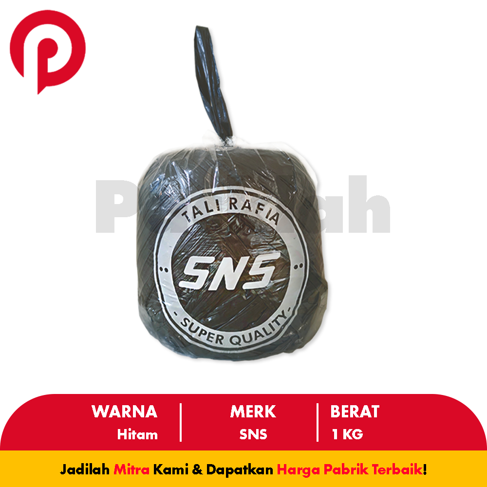 

TALI RAFIA 1kg Hitam Tebal SNS