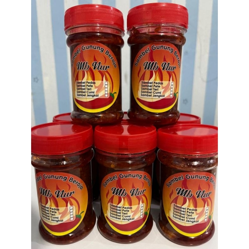 

Sambel Gunung Berejo Mb Nur /Sambal Cumi Pedas/Sambal Jengkol/Sambel Pete/Sambel Teri