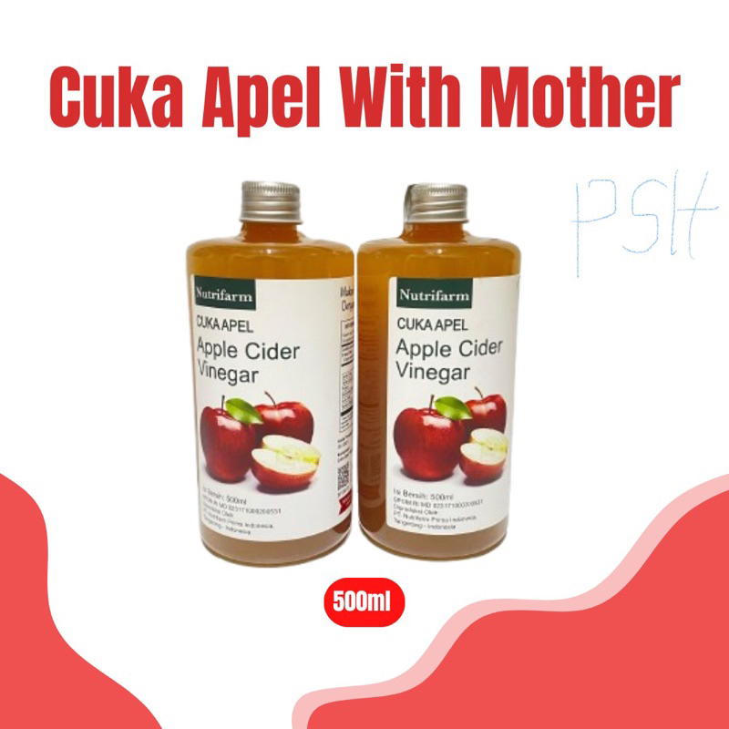

(500 ml) Apple Cider Vinegar With the Mother Nutrifarm / Cuka Apel with mother
